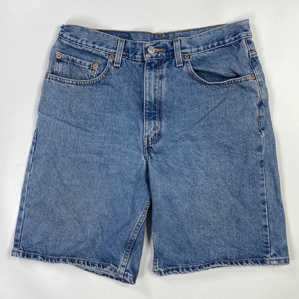Vintage Levi's 550 Relaxed Fit Denim Jean Shorts Size 34 10